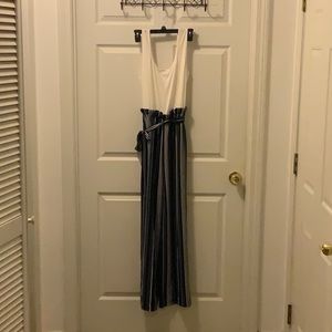 One piece tank top stove pipe leg jumpsuit